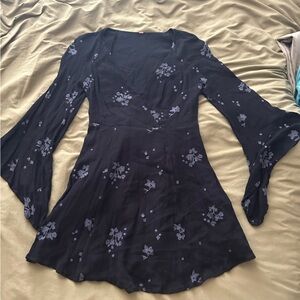 Free people Floral Long Sleeve Dress